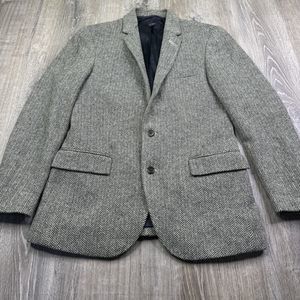 J Crew Ludlow Mens 40R Herringbone 100% Italian Wool Blazer